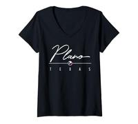 Women's Plano Texas (TX) V-Neck T-Shirt