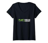 Women's Plant Fueled Vegan Athlete V-Neck T-Shirt
