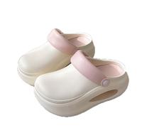 Women's Platform Clogs Slip On Garden Shoes Lightweight Non Slip Beach Pool Sandals Indoor Outdoor Walking Slippers Sandals-295 Beige