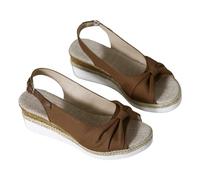Women'S Platform Espadrilles Wedge Sandals Beach Shoes Arch Support Sandals For Women Open Toe Adjustable Buckle Shoes Occasion Classic Shoe With Memory Foam Insole Stylish Lightweight Slides