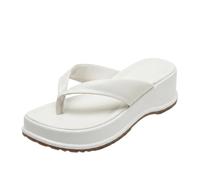 Women's Platform Flip Flops, Chunky Wedge Thong Sandals for Summer Wear | Thong strap upper, open toe, slip-on entry, chunky platform wedge sole, beach, holiday, travel and casual summer wear use