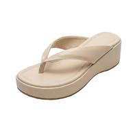 Women's Platform Flip Flops, Chunky Wedge Thong Sandals for Summer Wear | Thong strap upper, open toe, slip-on entry, chunky platform wedge sole, beach, holiday, travel and casual summer wear use