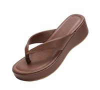 Women's Platform Flip Flops, Chunky Wedge Thong Sandals for Summer Wear | Thong strap upper, open toe, slip-on entry, chunky platform wedge sole, beach, holiday, travel and casual summer wear use