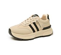 Women's Platform Height Increasing Sneakers Student Sports Running Shoes Casual Thick Sole Height Increasing Training Walking Shoes Lightweight Sole Black 5