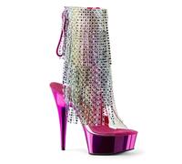 Womens Platform High Heels Sandals Clear Sexy Ultra Pumps Stiletto Sparkly Fringe Low top boots Open Toe Backless Summer Court Shoes For Stripper Party Pole Dancer Stage Model 5.9 IN(Purple,5.5 UK)