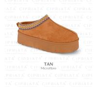 Womens Platform Mule Slippers Cipriata Warm Slip On Fur Lined Ladies Outdoor