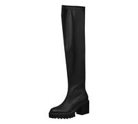 Women's Platform Over The Knee Boots Round Toe Thigh High Long Chunky Block Heels Fall Womens Thigh High Boots Chunky Sole Stretch Upper Waterproof Biker Long Shoes Daily Wear Black Brown Size 3-8