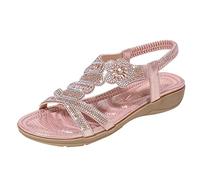 Women's Platform Sandals With Arch Support Women On Ladies Casual Strap Open Toe Slide Shoes Womens Meditation Summer Walking Wide Fit For Wedge Sandal Comfort Comfy Uk White Fitting Pink 6