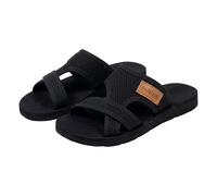 Womens Platform Slide Sandals Mesh Breathable Slip On Slippers Casual Open Toe Flatform Wedges Lightweight Summer Beach Footwear Black