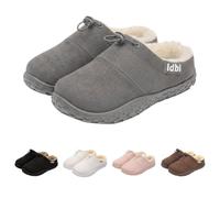 Womens Platform Slippers Womens Chunky Slippers | Suede Winter Sliders Warm Indoor Sliders Foe Ladies Backless Slippers Women Lightweight Memory Foam Slippers