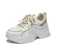 Women's Platform Trainers Lightweight Comfort Casual Work Walking Running Gym Shoes Fashion Sneakers Khaki 5