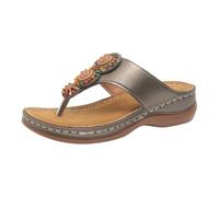 Women's Platform Wedge Flip Flops Slip On Lightweight Chunky Thong Sandals Open Toe Comfort Cushioned Walking Shoes Arch Support Comfort Dressy Prom Wedding Party Sliders Daily Wear 2026 Gold