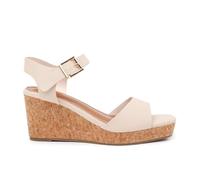 Womens Platform Wedge Heel Sandals Ladies Mid High Strappy Cork Wedges Office Work Party Heels Peep Toe Wide Fit Casual Buckle Strap Sandal