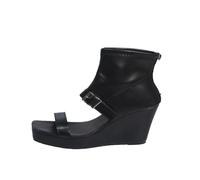 Womens Platform Wedges Shoes Summer Sandals Women Women's Heel Open Toe One Strap Hollow Sandals High Heel Summer Open Toe Hot Girl Style Short White Glip Flops Woman Sandal Shoes (Black,5)