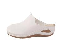Women's Platform Wedges Womens Sandals Size 6 Women's Outdoor Pull String Thick Sole Closed Toe Lightweight Outdoor Slippers Slipper Ladies 3.5 Womens Slippers Size 9 Adult (Beige,4.5)