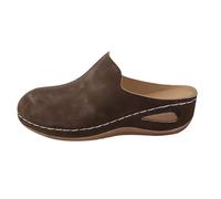 Women's Platform Wedges Womens Sandals Size 6 Women's Outdoor Pull String Thick Sole Closed Toe Lightweight Outdoor Slippers Slipper Ladies 3.5 Womens Slippers Size 9 Adult (Coffee,4.5)