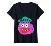 Women's PlayDoh Happy V-Neck T-Shirt