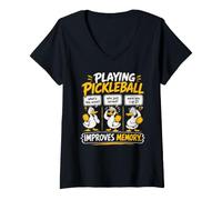 Women's Playing PICKLEBALLwhat's the Score?who just Served?were V-Neck T-Shirt