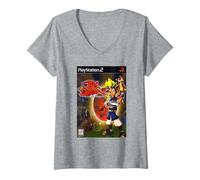 Womens PlayStation 2 Jak and Daxter Cover Art Video Game V-Neck T-Shirt