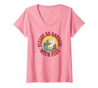 Womens Please Be Careful with Fire Smokey Bear Vintage Sketch V-Neck T-Shirt