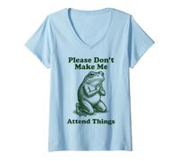 Women's Please Don't Make Me Attend Things V-Neck T-Shirt