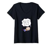 Womens Please Don't Make Me Do Stuff V-Neck T-Shirt