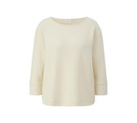 Women's Pleated Round Neck Soft Modal Jersey Top COMMA Beige 34