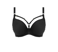 Women's plunge t-shirt underwired molded bra Freya Temptress Noir 75I