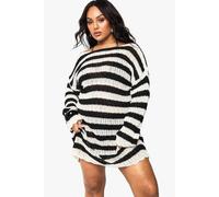 Womens Plus Crochet Knit Scoop Bach Beach Dress - Black - 24, Black