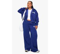 Womens Plus Detroit Wide Leg Joggers - Blue - 24, Blue