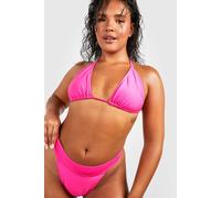 Womens Plus Essentials High Leg Bikini Bottoms - Pink - 28, Pink
