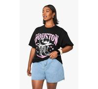 Womens Plus Houston Oversized T-Shirt - Black - 16, Black