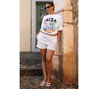 Womens Plus Ibiza Oversized T-Shirt - White - 20, White