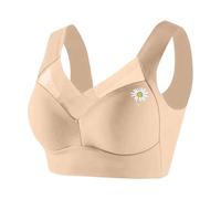 Womens Plus Size Bras Clearance Wireless Seamless Bra Breathable Non Wired Sport Bras Soft Comfort Everyday Bra Floral Printed Bralette Full Coverage Push Up Brassiere Sleep Yoga Daily Underwear