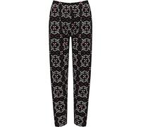 Womens Plus Size Floral Printed Ladies Elasticated Waist Long Pants Trousers (20, Square Floral Purple)