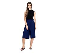 Womens Plus Size Floral Spot Paisley Print Ladies Stretch Elasticated Waist Wide Leg Culottes Shorts