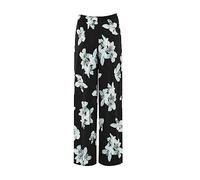 Womens Plus Size Paisley Spot Print Ladies Elasticated Waist Wide Leg Palazzo Pants Trousers (as8, Numeric, Numeric_20, Numeric_22, Regular, Regular, Black Green Lilly)