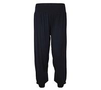 Womens Plus Size Plain Trousers Leggings Ladies New Stretch Fit Tapered Leg Harem Pants Black Size 20 - 22