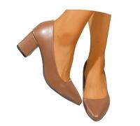 Women's Plus Size Pointed Toe Shallow Mouth Flats - Breathable Solid Color, One Foot Pedal Formal Casual Shoes, Versatile#g Brown
