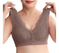 Women's Plus Size Push Up Lace Bra with Wide Straps Pure Sexy Breathable Comfortable Casual Tank Top Bras Chic