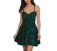 Women's Plus Size Sequin Dress, Sexy Sleeveless Chic and Elegant V-Neck Retro Style Solid Colour Disco Short Carnival Dress for Evening Club