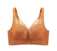 Womens Plus Size Sexy Hollow-Out Lace Bras Wireless Gather Comfort Sleep Underwear