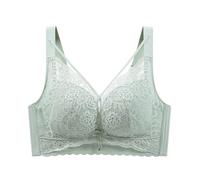 Womens Plus Size Sexy Hollow-Out Lace Bras Wireless Gather Comfort Sleep Underwear