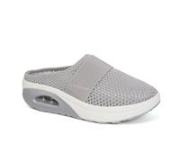 Women's Plus Size Slippers Lightweight Mesh Air Cushion Slides Sandals Indoor Outdoor Sneakers Platform Walking Shoes (Color : Light Gray, Size : 39)