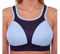 Womens Plus Size Sports Bra Non Wired High Impact Gym Exercise Yoga Bra Black Blue