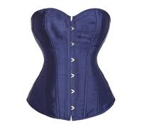 Women's Plus Size Steel Boned Corset Overbust Victorian Gothic Bustier Tops with Lace Up Satin Waist Trainer Cincher Ladies Retro Party Dress Body Shapewear Lingeries Black White Pink Red Brown XS,XL
