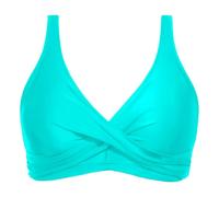 Women's Plus Size Swimsuit Tops Underwire Hook Closure Stainless Steel Full Coverage Bikini Style Push-Up Backless with Stainless Steel Clips