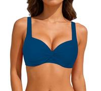 Women's Plus Size Swimsuit Underwired Bikini Top Push-Up Padded Bra Swimsuit Top