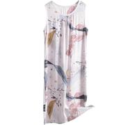 Women's Plus Size Tank Nightgown - Summer Sleeveless Sleepwear Wide Strap Floral Print Sleep Shirts Loose Fit Nightdress House Dress for Ladies Mum Senior Casual Loungewear (5XL,#4)