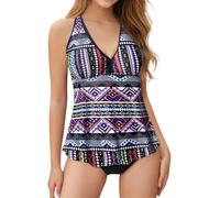 Women's Plus Size Tankini Swimsuit Tops for Flowy Racerback Without Bottom
